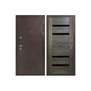 Входная металлическая дверь Лекс 5А Цезарь Неро Графит Шале (панель №65)