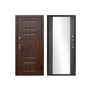 Дверь с терморазрывом Termo Премиум с зеркалом Бетон Темный